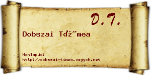 Dobszai Tímea névjegykártya